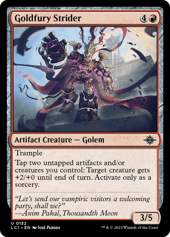 Goldfury Strider (LCI-152)  Foil - The Lost Caverns of Ixalan