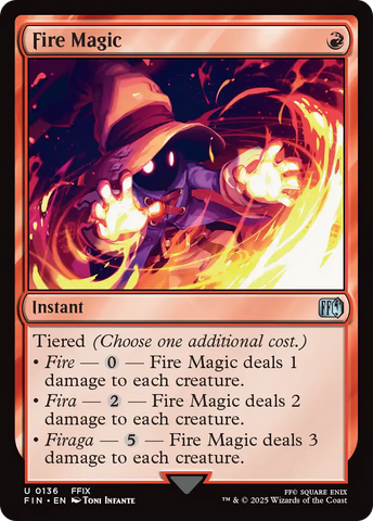 Fire Magic (FIN-136)  Foil - FINAL FANTASY