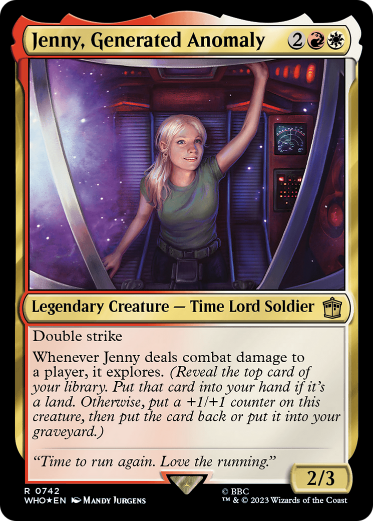 Jenny, Generated Anomaly (Surge Foil) (WHO-742)  Foil - Doctor Who