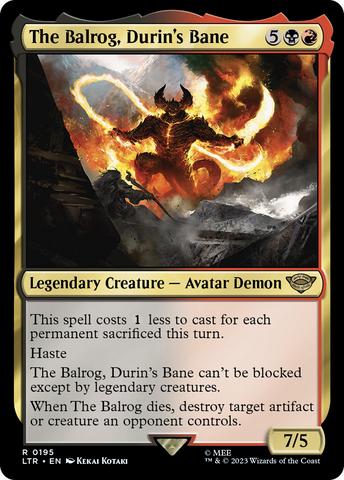 The Balrog, Durin's Bane (LTR-195) - The Lord of the Rings: Tales of Middle-earth