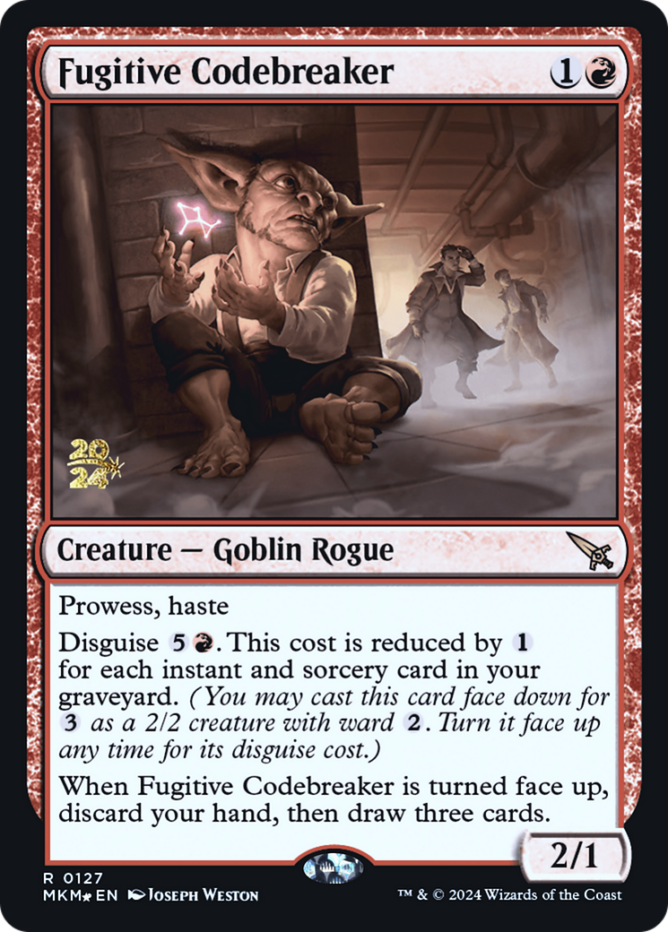 Fugitive Codebreaker (PRE-127)  Foil - Murders at Karlov Manor Promos