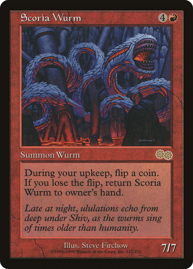 Scoria Wurm (USG-212)  - Urza's Saga