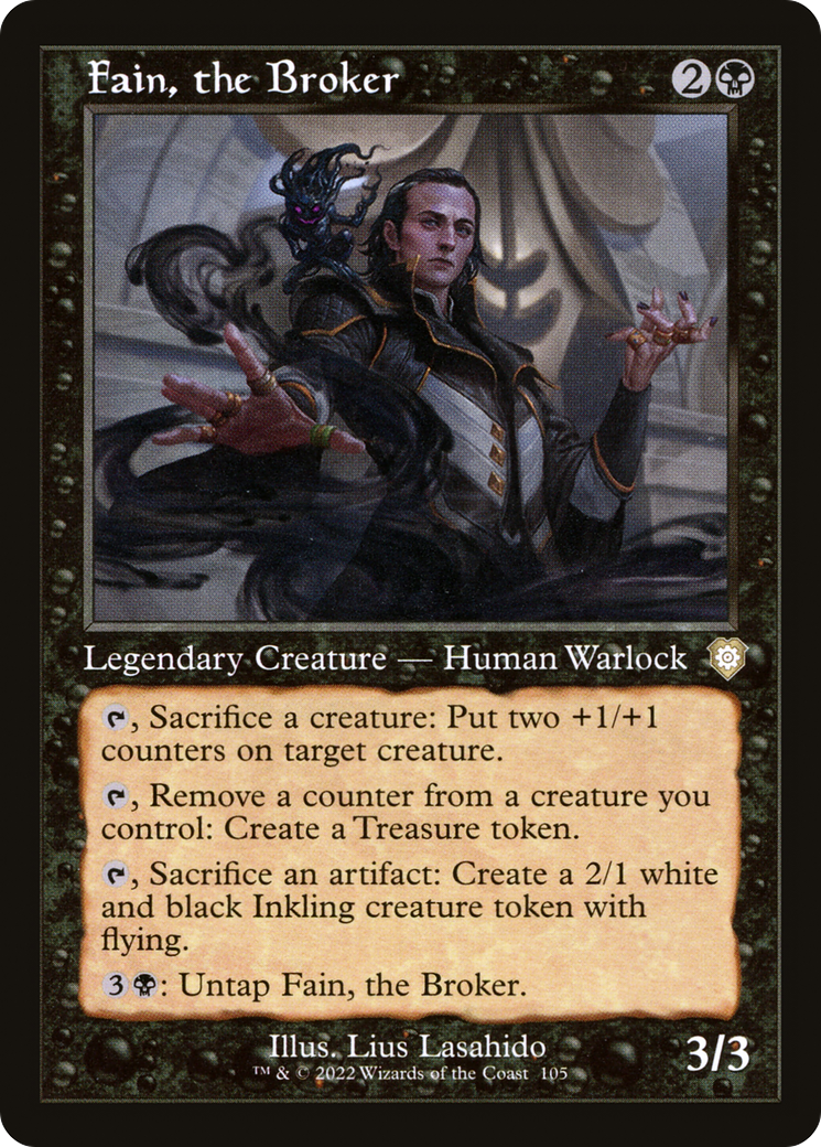 Fain, the Broker (Retro Frame) (BRC-105)  - The Brothers' War Commander