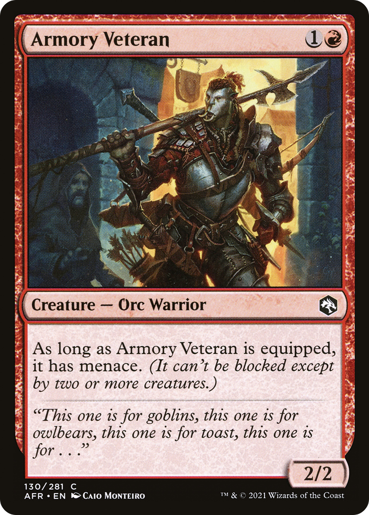 Armory Veteran (AFR-130)  - Adventures in the Forgotten Realms