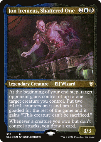 Jon Irenicus, Shattered One (CLB-536)  Etched Foil - Commander Legends: Battle for Baldur's Gate