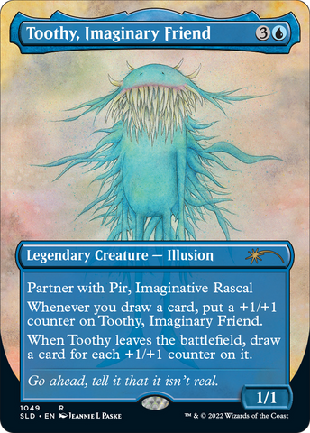 Toothy, Imaginary Friend (Borderless) (SLD-1049)  Foil - Secret Lair Drop
