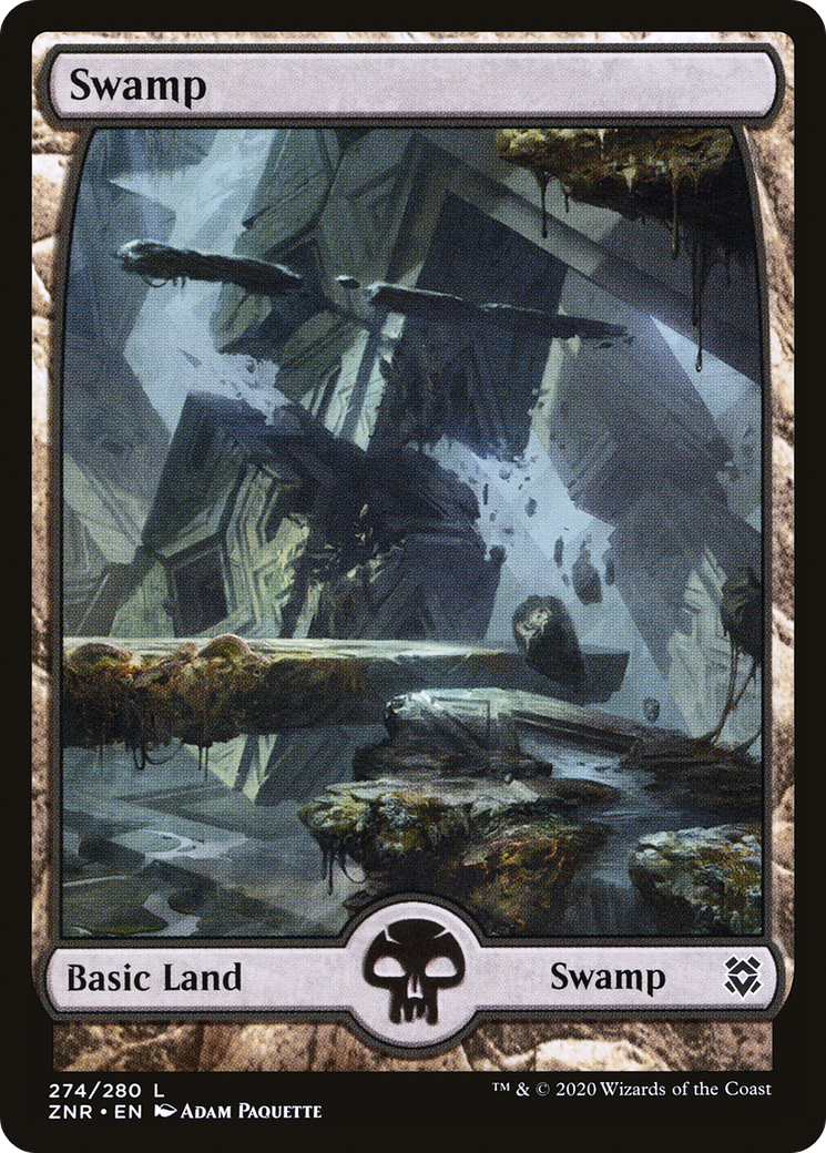 Swamp (274) - Full Art (ZNR-274)  - Zendikar Rising