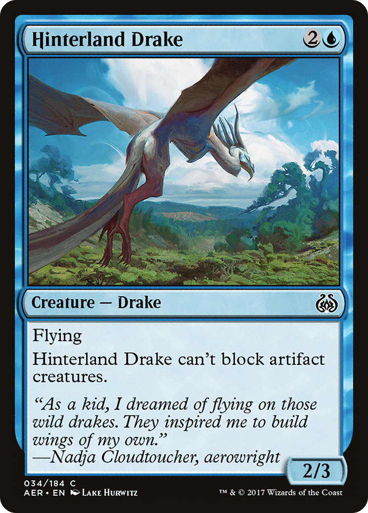 Hinterland Drake (AER-034)  - Aether Revolt