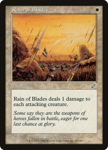 Rain of Blades (SCG-020) - Scourge Foil