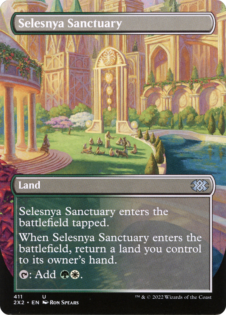 Selesnya Sanctuary (Borderless) (2X2-411) - Double Masters 2022 (Borderless) Foil