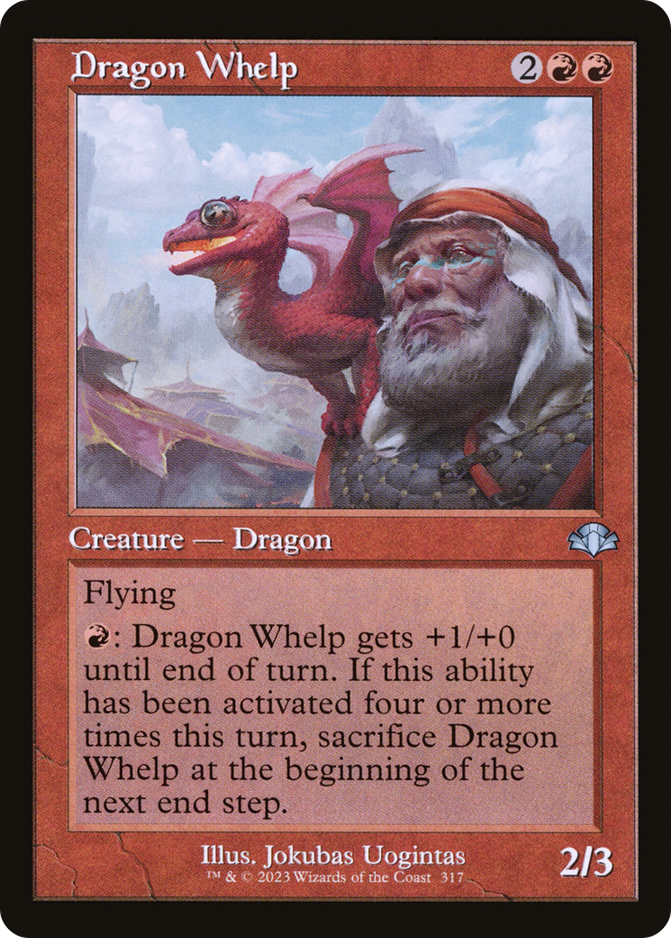 Dragon Whelp (Retro Frame) (DMR-317)  Foil - Dominaria Remastered
