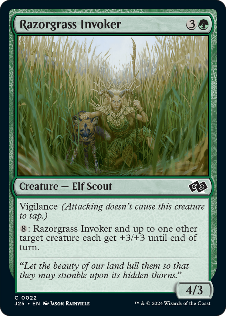 Razorgrass Invoker (J25-022)  - Foundations Jumpstart