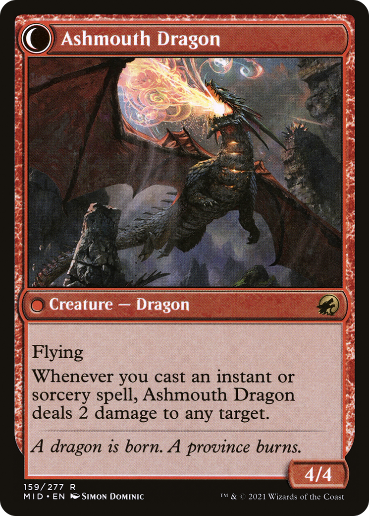 Smoldering Egg (MID-159)  - Innistrad: Midnight Hunt: (Double Faced Transform)