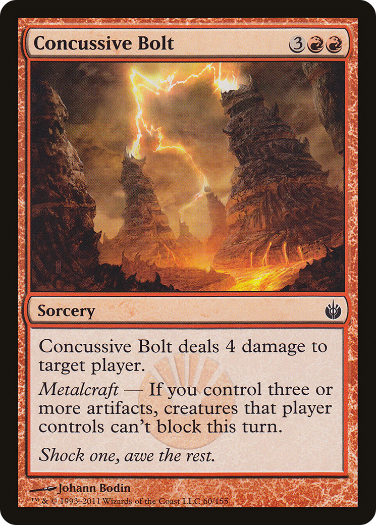 Concussive Bolt (MBS-060)  Foil - Mirrodin Besieged