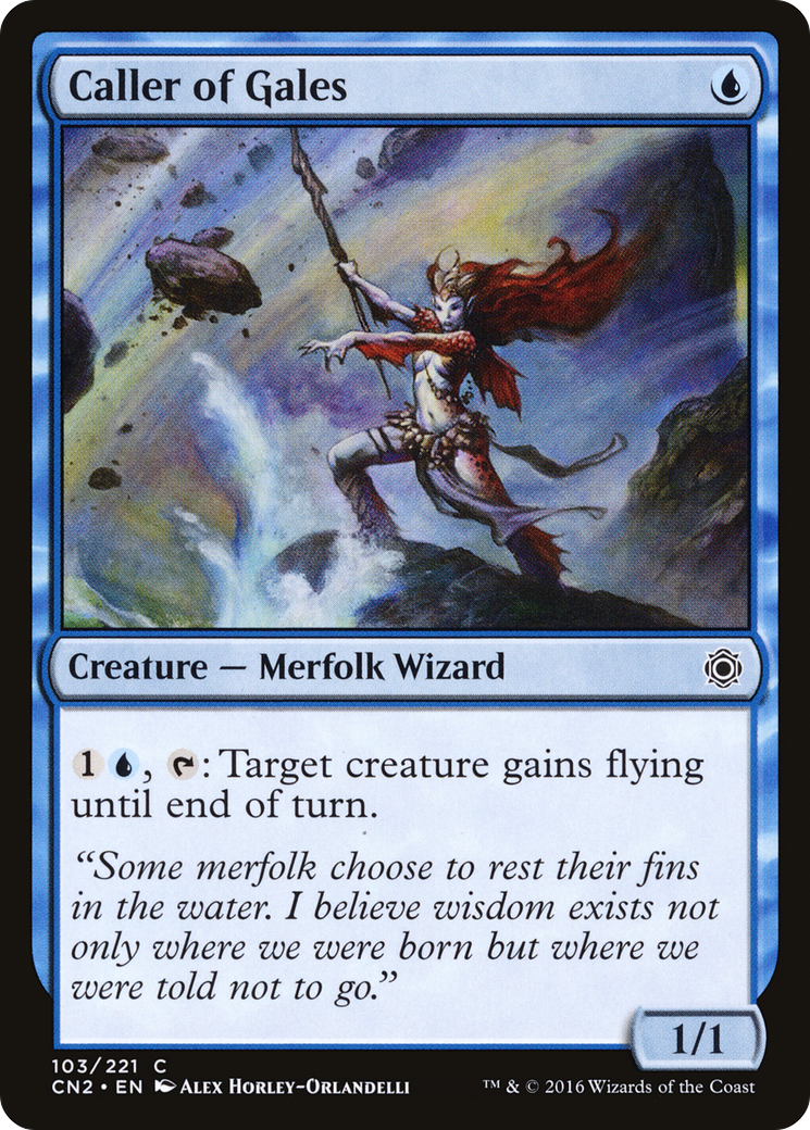 Caller of Gales (CN2-103)  Foil - Conspiracy: Take the Crown