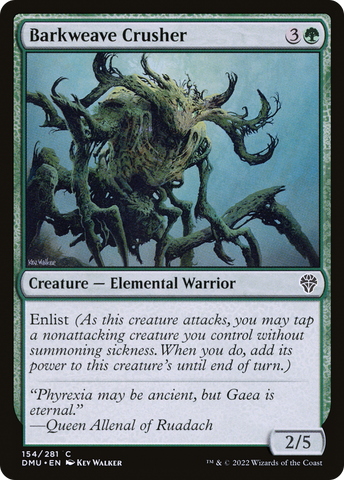 Barkweave Crusher (DMU-154)  Foil - Dominaria United