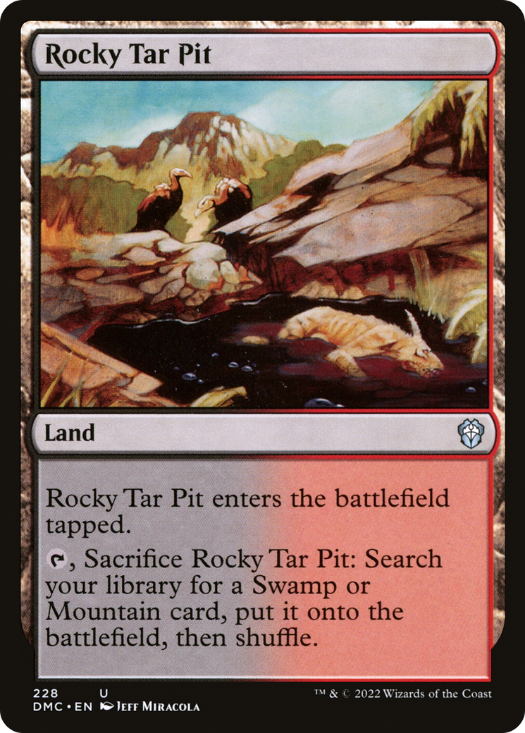 Rocky Tar Pit (DMC-228)  - Dominaria United Commander