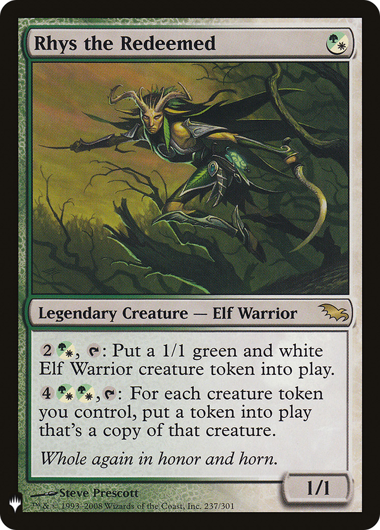 Rhys the Redeemed (LIST-237)  - The List