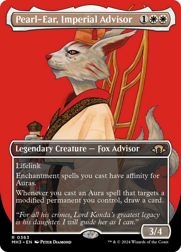 Pearl-Ear, Imperial Advisor (Borderless) (MH3-363)  Foil - Modern Horizons 3
