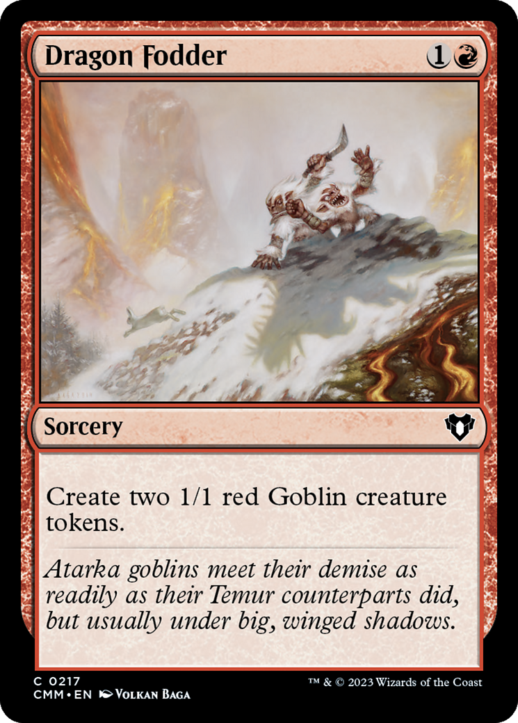 Dragon Fodder (CMM-217)  Foil - Commander Masters