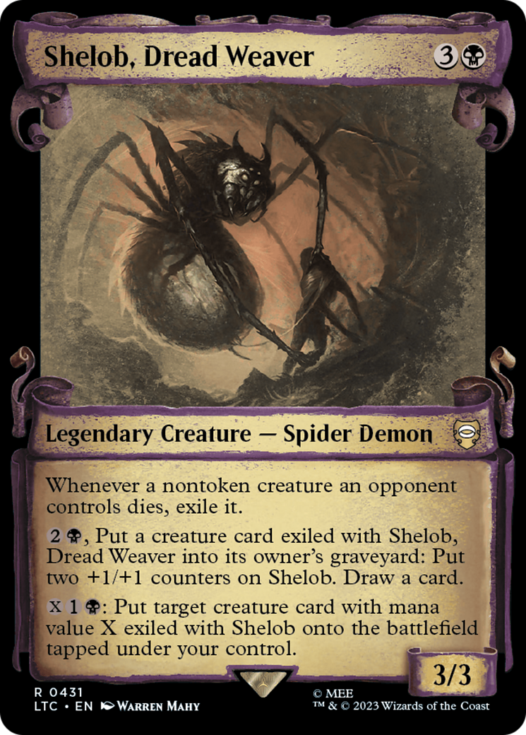 Shelob, Dread Weaver (Showcase Scrolls) (LTC-431) - Tales of Middle-earth Commander: (Showcase)