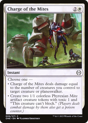 Charge of the Mites (ONE-006)  Foil - Phyrexia: All Will Be One