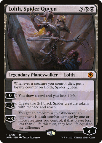 Lolth, Spider Queen (AFR-112)  - Adventures in the Forgotten Realms