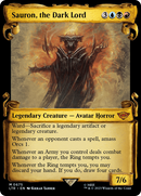 Sauron, the Dark Lord (Showcase Scrolls) (LTR-675)  Foil - The Lord of the Rings: Tales of Middle-earth: (Showcase)