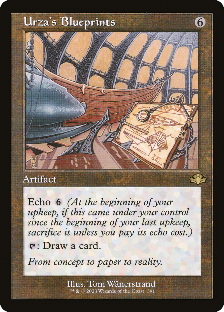 Urza's Blueprints (Retro Frame) (DMR-391)  Foil - Dominaria Remastered