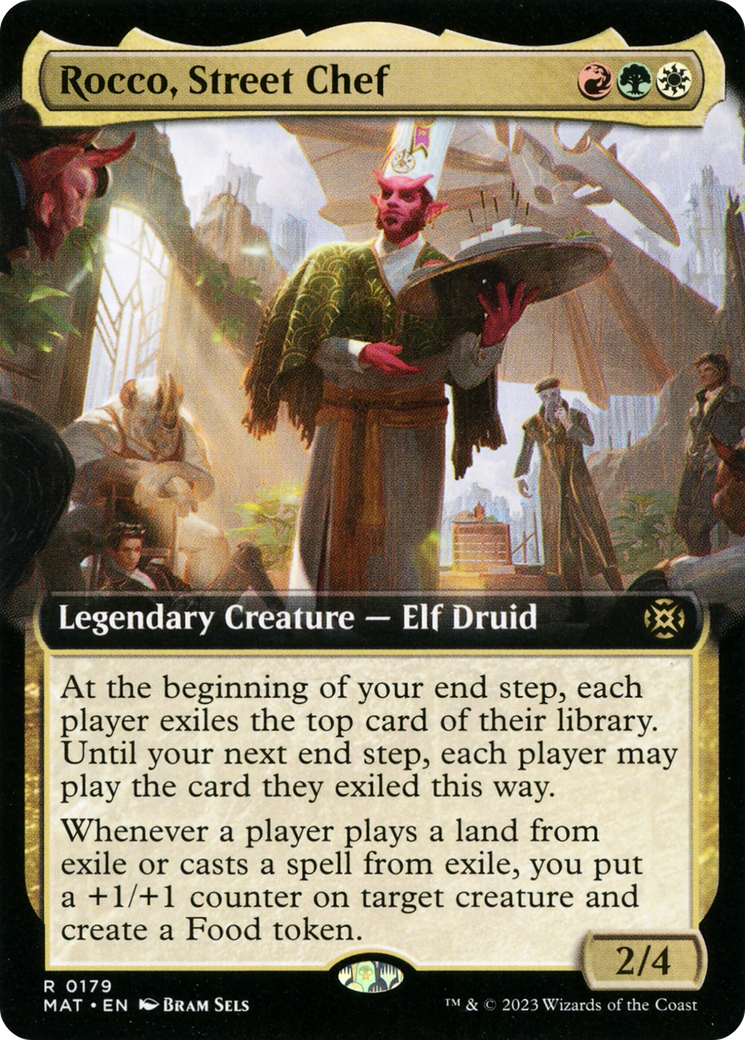 Rocco, Street Chef (Extended Art) (MAT-179)  Foil - March of the Machine: The Aftermath: (Extended Art)