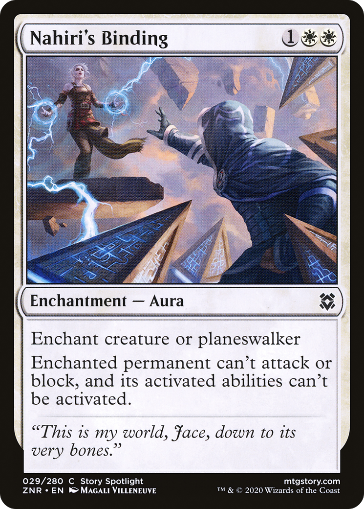 Nahiri's Binding (ZNR-029)  - Zendikar Rising