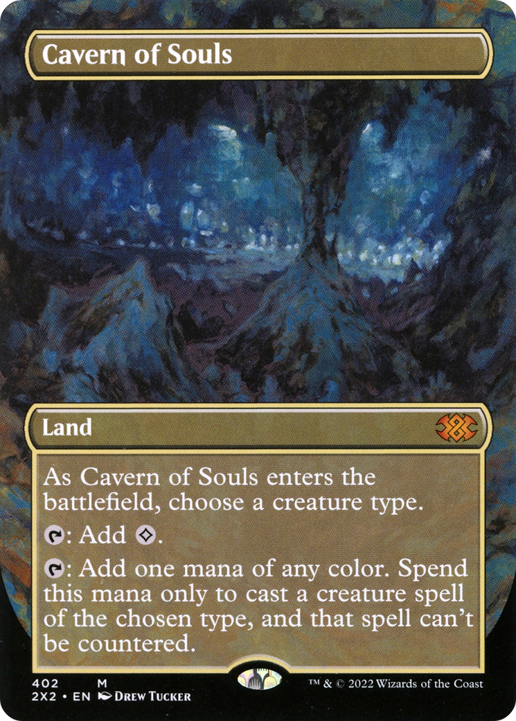 Cavern of Souls (Borderless) (2X2-402)  - Double Masters 2022