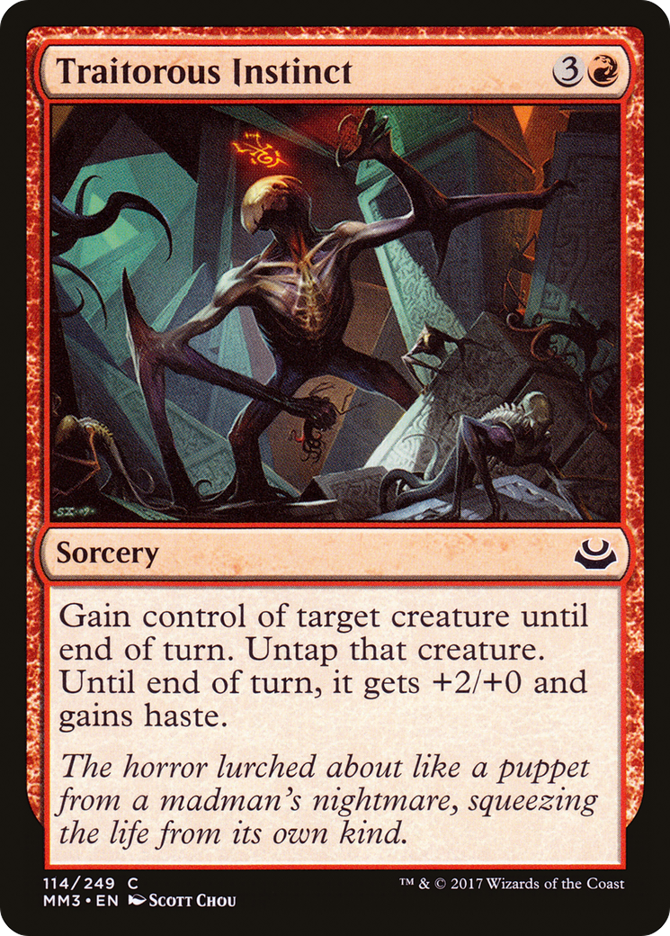 Traitorous Instinct (MM3-114) - Modern Masters 2017 Foil