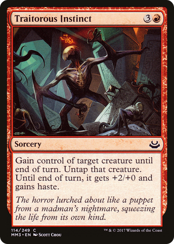 Traitorous Instinct (MM3-114)  Foil - Modern Masters 2017