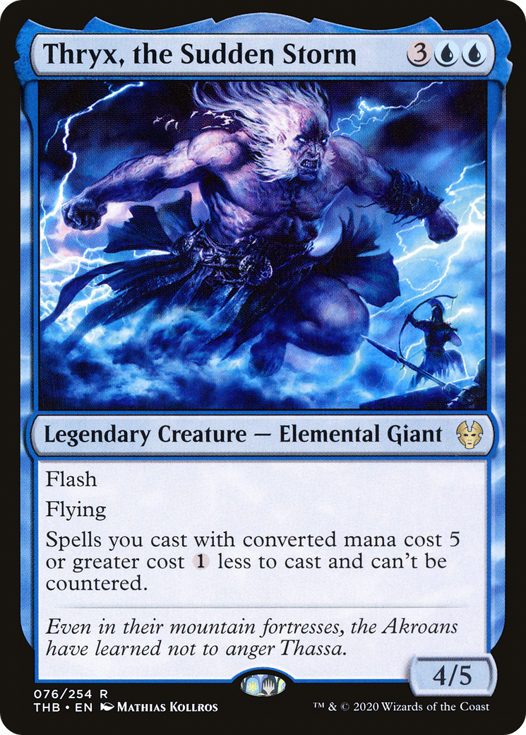 Thryx, the Sudden Storm (THB-076)  Foil - Theros Beyond Death