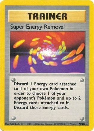 Super Energy Removal 079/102  Base Set - Rare