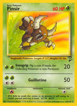Pinsir 029/130  Base Set 2 - Rare