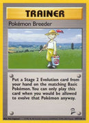 Pokemon Breeder 105/130  Base Set 2 - Rare