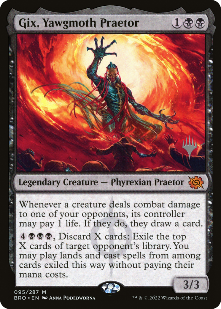 Gix, Yawgmoth Praetor (PPBRO-095)  Foil - The Brothers' War Promos