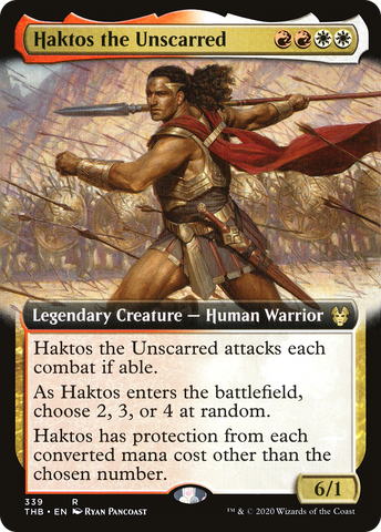 Haktos the Unscarred (Extended Art) (THB-339)  - Theros Beyond Death