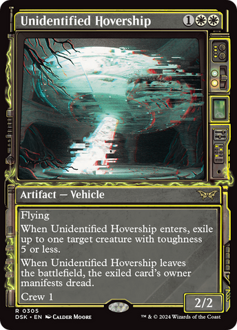 Unidentified Hovership (Showcase) (DSK-305)  - Duskmourn: House of Horror: (Showcase)