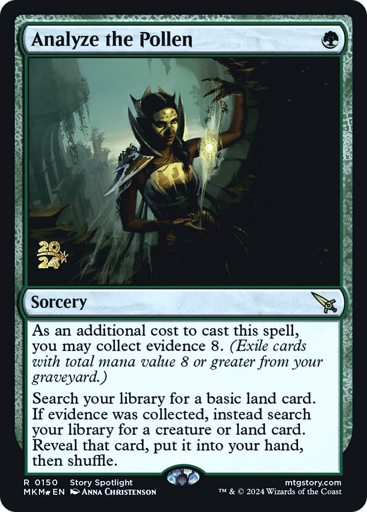 Analyze the Pollen (PRE-150)  Foil - Murders at Karlov Manor Promos
