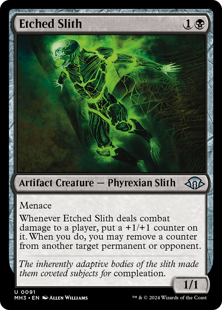 Etched Slith (MH3-091)  - Modern Horizons 3