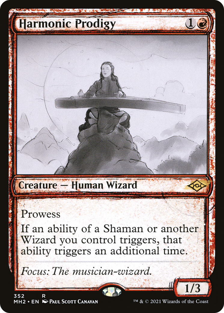 Harmonic Prodigy (Showcase) (MH2-352)  Foil - Modern Horizons 2: (Showcase)