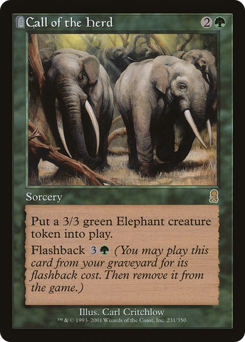 Call of the Herd (ODY-231)  Foil - Odyssey: (tombstone)