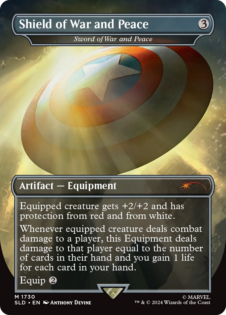 Shield of War and Peace - Sword of War and Peace (SLD-1730)  - Secret Lair Drop / Shield of War and Peace (Borderless)