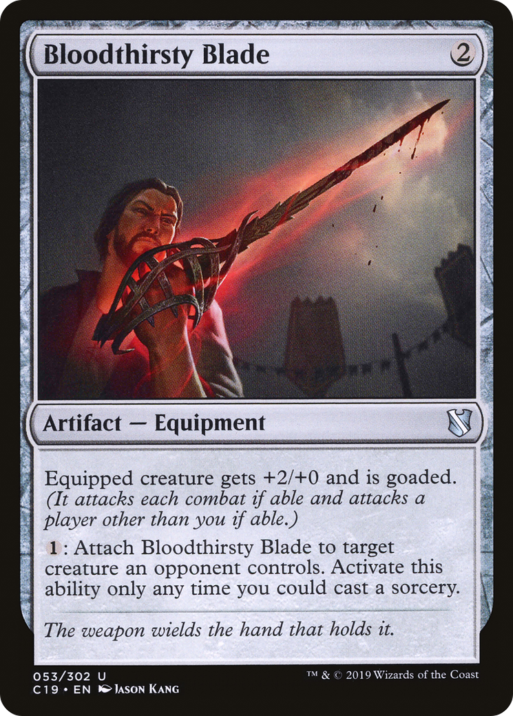 Bloodthirsty Blade (C19-053)  - Commander 2019