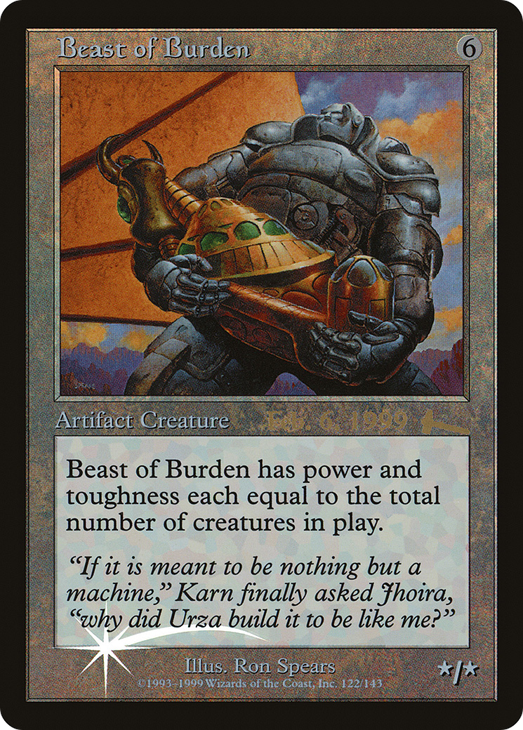 Beast of Burden (PRE-005)  Foil - Urza's Legacy Promos