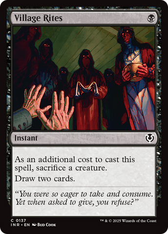 Village Rites (INR-137)  Foil - Innistrad Remastered