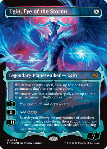 Ugin, Eye of the Storms (Showcase) (TDM-399)  Foil - Tarkir: Dragonstorm: (Showcase) (Borderless)
